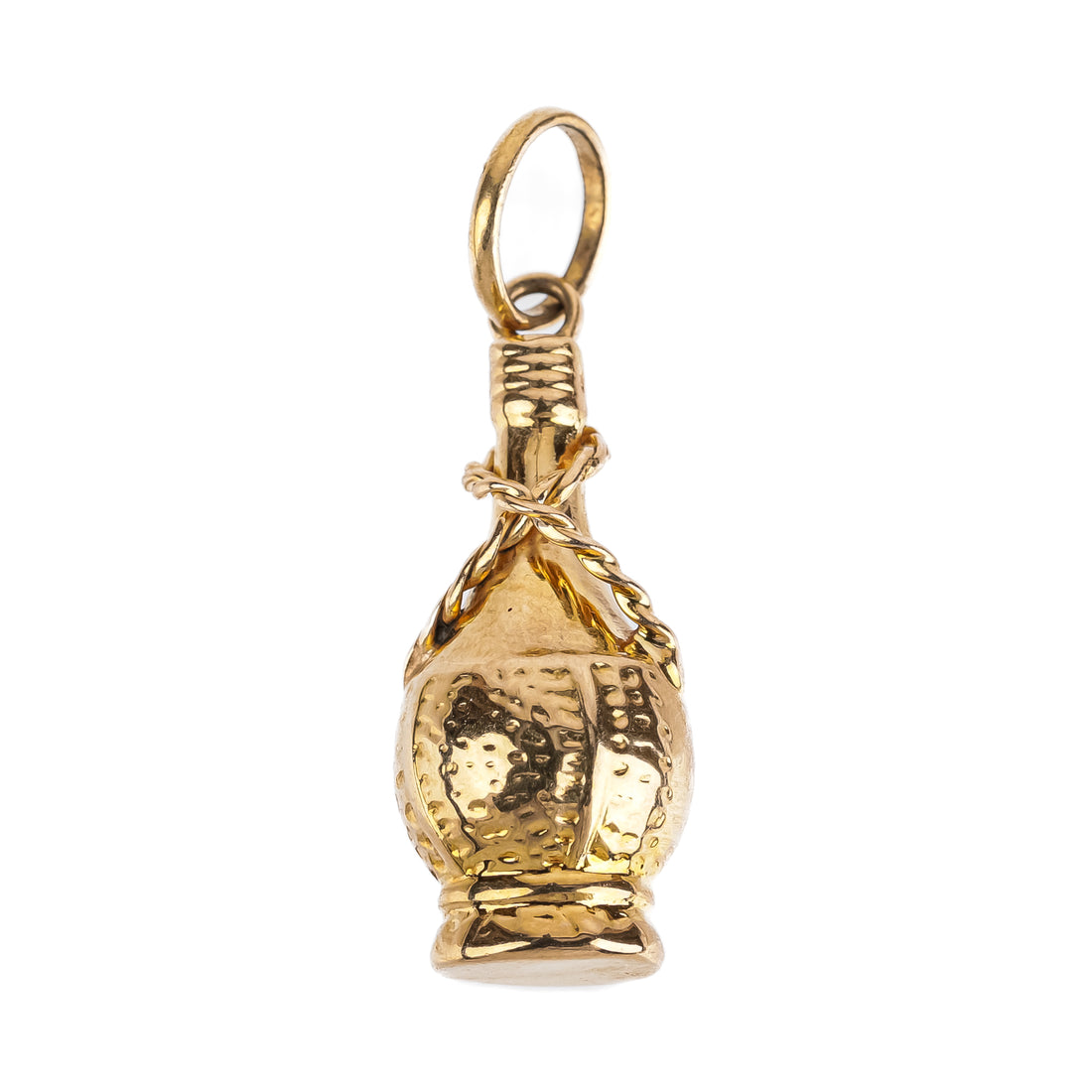 18K Yellow Gold Chianti Bottle Pendant