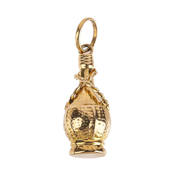 18K Yellow Gold Chianti Bottle Pendant
