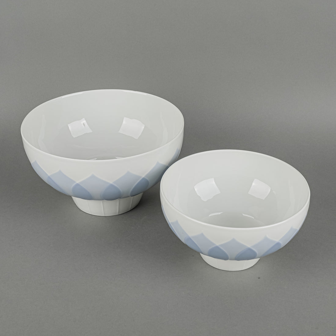ROSENTHAL Lotus Azure Serving Bowls Set Of 2