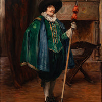 Alex de Andreis (Belgian 1871-1939) Portrait of a Cavalier