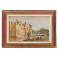 After George Cattermole (British 19th C) Moated Manor House