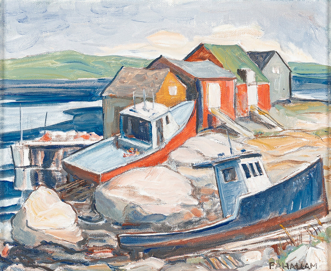 Paul A. Hallam (Canadian 20th C) "McGrath Cove N.S."