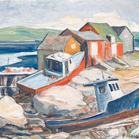 Paul A. Hallam (Canadian 20th C) "McGrath Cove N.S."