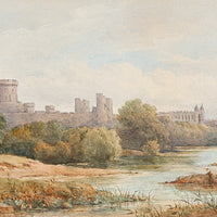 George Harlow White (British 1817-1888) Landscape With Castle