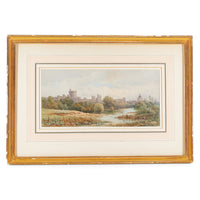 George Harlow White (British 1817-1888) Landscape With Castle