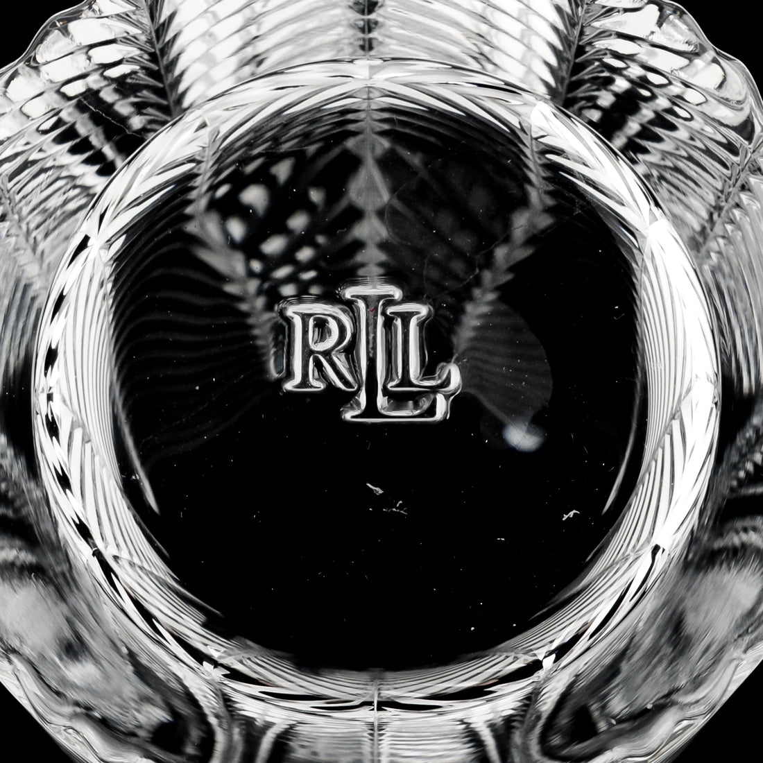 RALPH LAUREN Herringbone Crystal Highballs Set Of 2