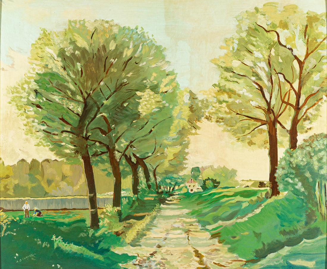 Alfred William Campbell (Canadian 1875) Landscape W/Trees