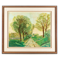 Alfred William Campbell (Canadian 1875) Landscape W/Trees
