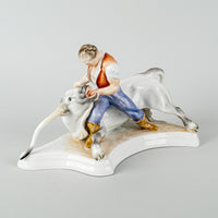 HEREND Figurine Toldi & The Bull 5476