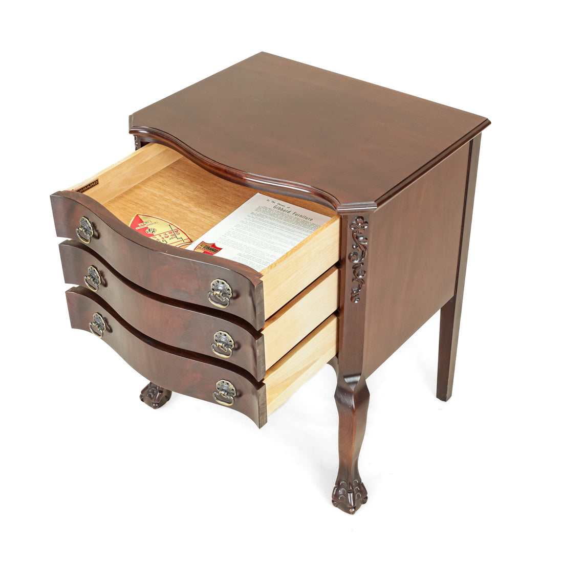 GIBBARD Vintage Mahogany Drawered End Table