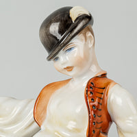 HEREND Figurine Small Boy Riding a Goose 5515