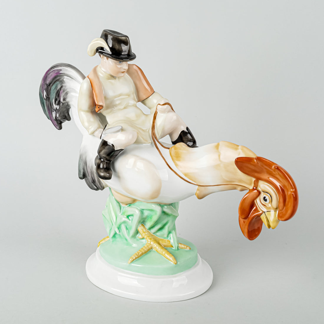 HEREND Figurine Cock Rider 5457