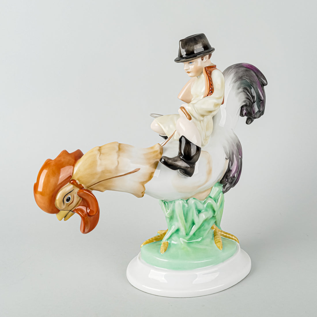 HEREND Figurine Cock Rider 5457