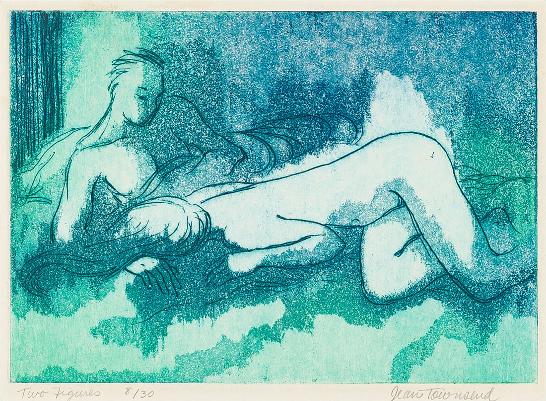 Jean Townsend (Canadian 1921-2006) "Two Figures"