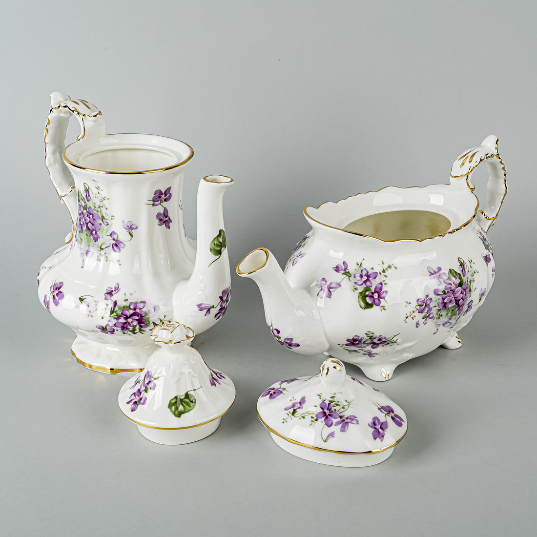 HAMMERSLEY Victorian Violets Tea And Coffee Dessert Set 31 Pieces
