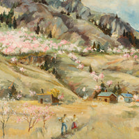 Kathleen England (Canadian 1908) Spring Landscape With Figures