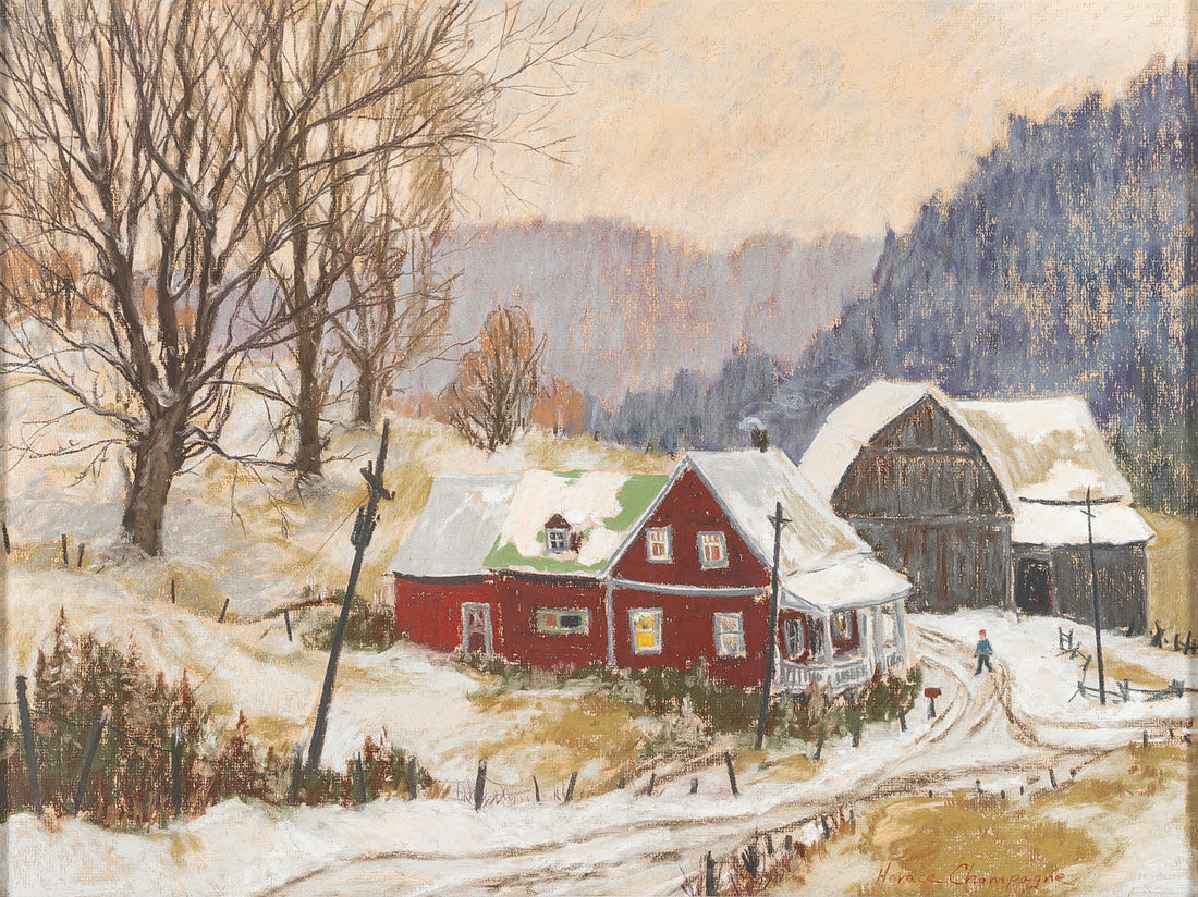 Horace Champagne (Canadian 1937) "Misty Afternoon In December"