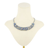 SHERMAN Necklace - Blue Rhinestone Colarette