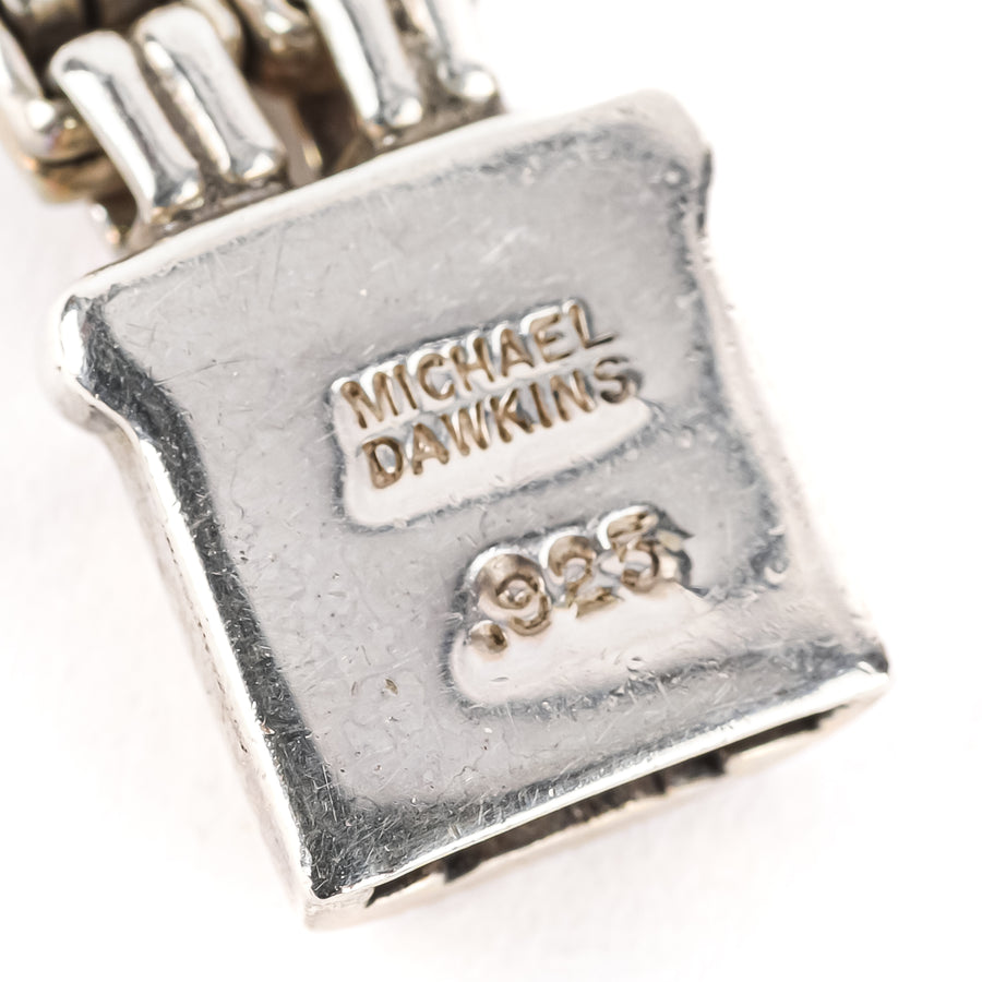MICHAEL DAWKINS Sterling Two Strand Citrine Bracelet