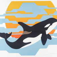 Unknown Artist "Sunset"               Serigraph/Screenprint