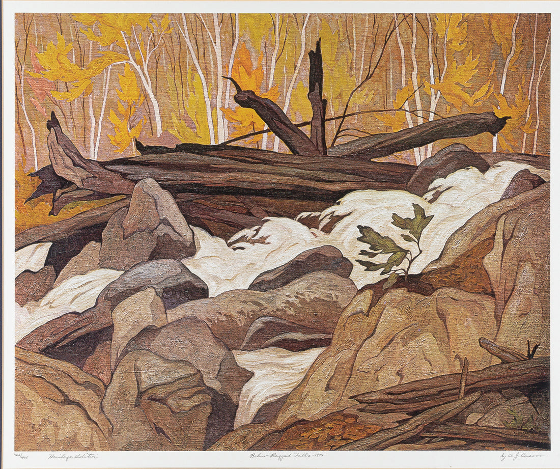 AJ CASSON Canadian (1898-1992)     "Below Ragged Falls"