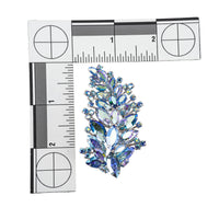 SHERMAN Brooch - Blue Rhinestone Branch Spray
