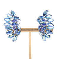 SHERMAN Clips - Blue Rhinestone Ear Climber