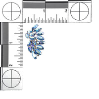 SHERMAN Clips - Blue Rhinestone Ear Climber
