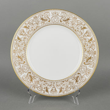 WEDGWOOD Florentine Gold W4219 Dinner Plates Set of 7