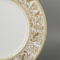 WEDGWOOD Florentine Gold W4219 Dinner Plates Set of 7