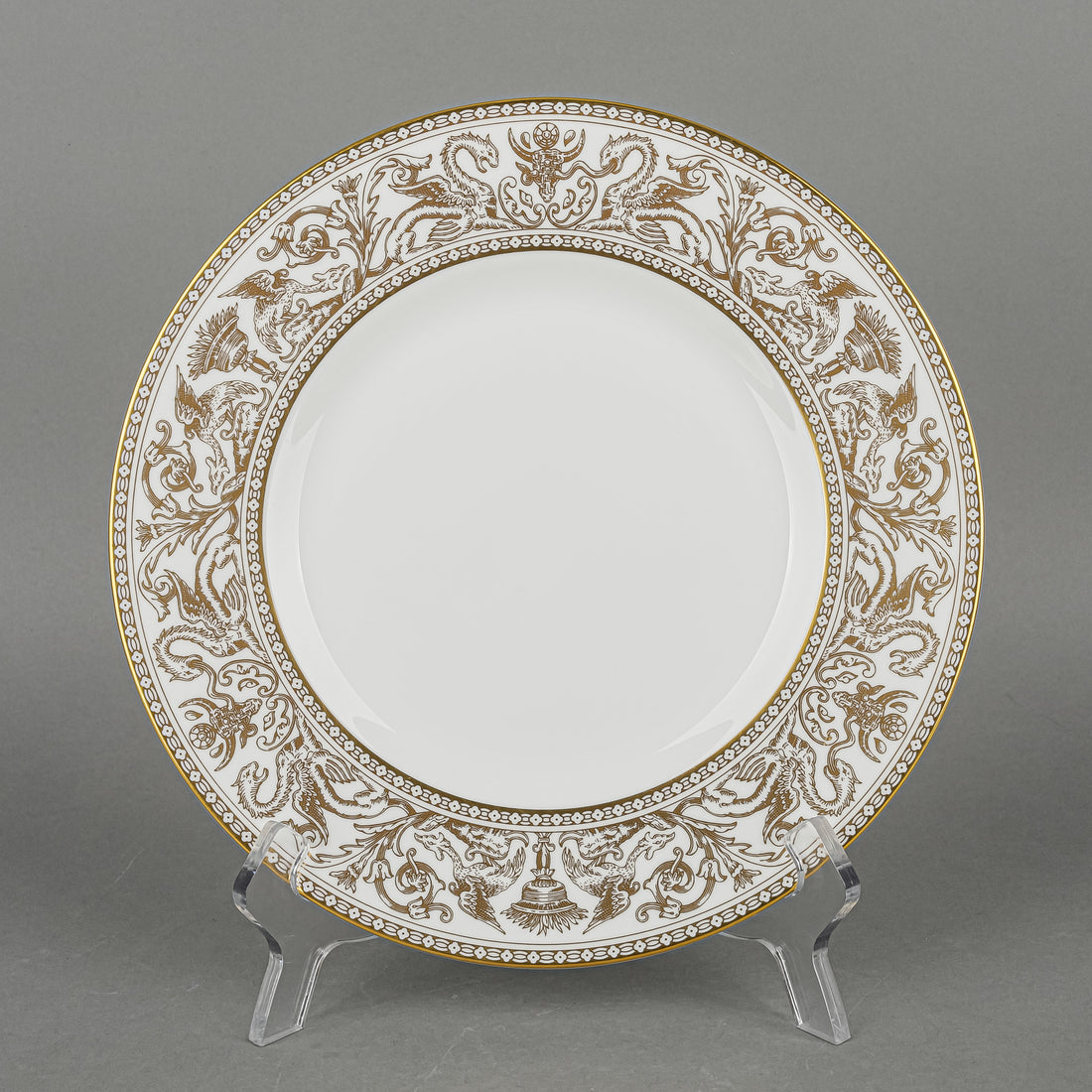 WEDGWOOD Florentine Gold W4219 Luncheon Plates Set of 5
