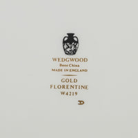WEDGWOOD Florentine Gold W4219 Salad/Dessert Plates Set of 6