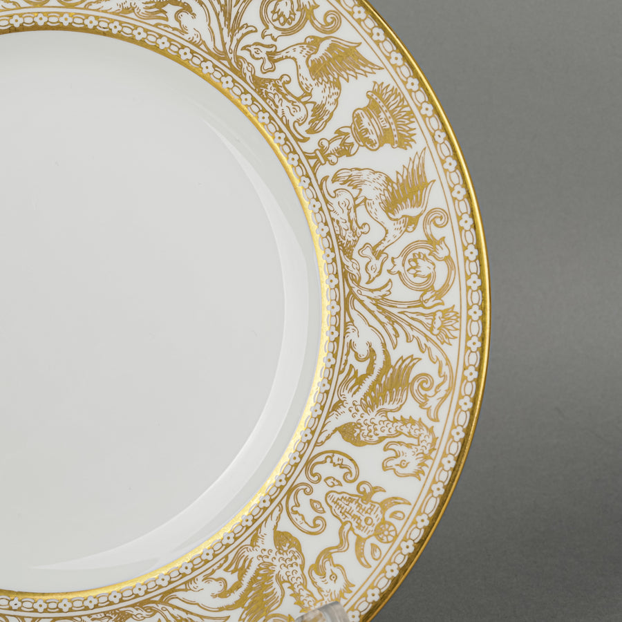 WEDGWOOD Florentine Gold W4219 Salad/Dessert Plates Set of 4