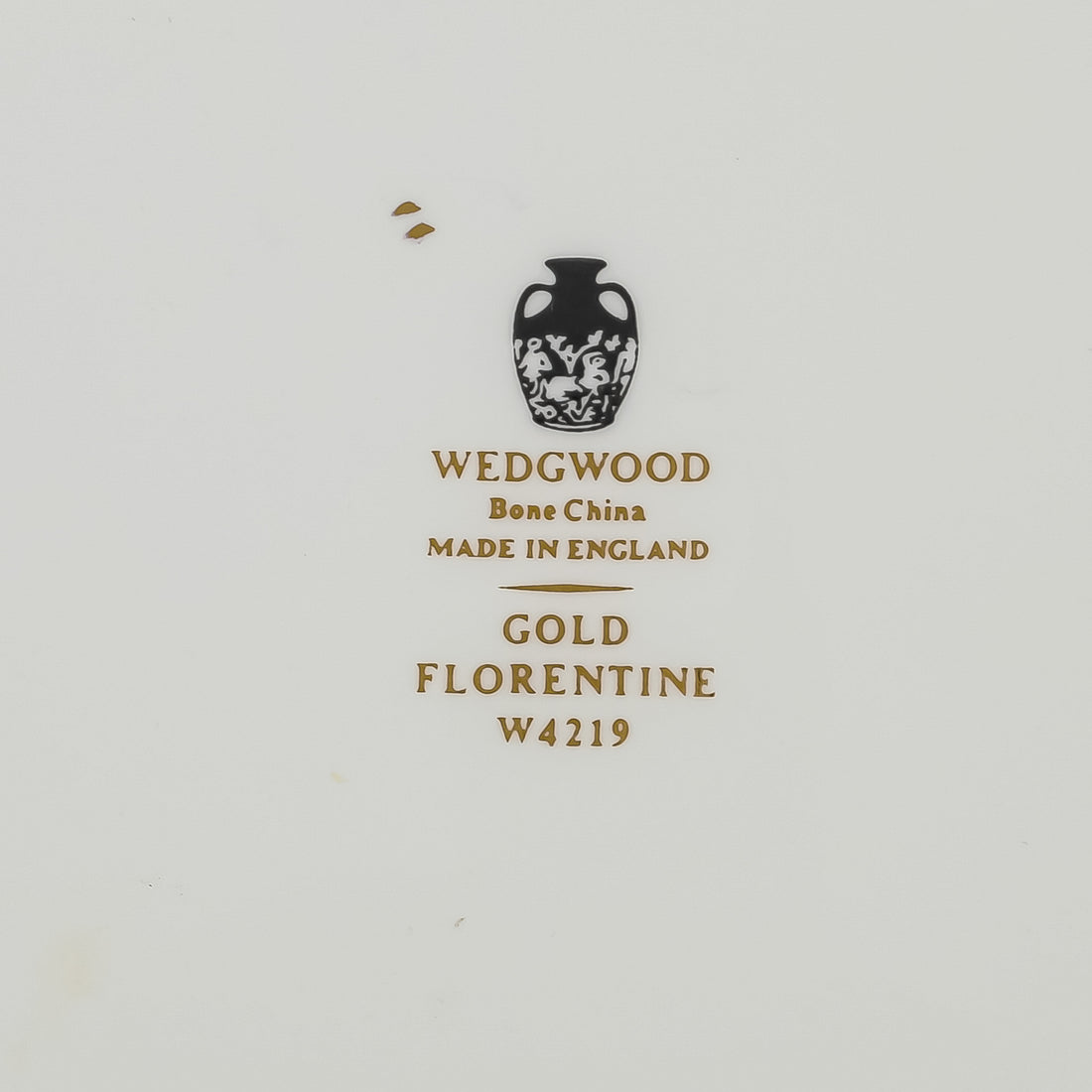 WEDGWOOD Florentine Gold W4219 Salad/Dessert Plates Set of 4