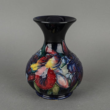 MOORCROFT Orchid Blue Ground Vase