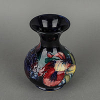 MOORCROFT Orchid Blue Ground Vase