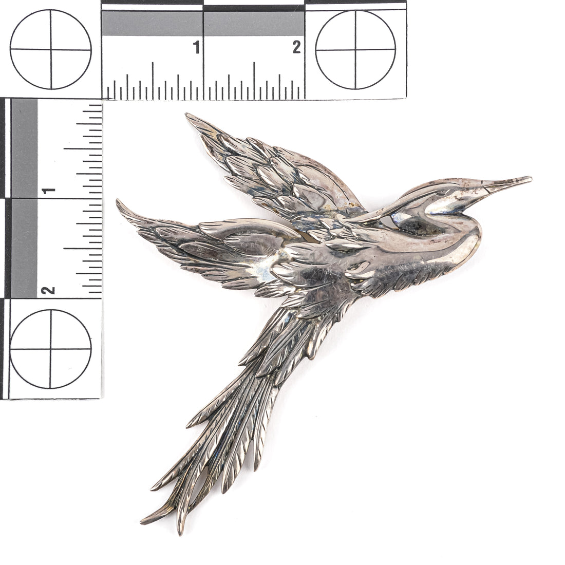 DANECRAFT Sterling Flying Heron Brooch
