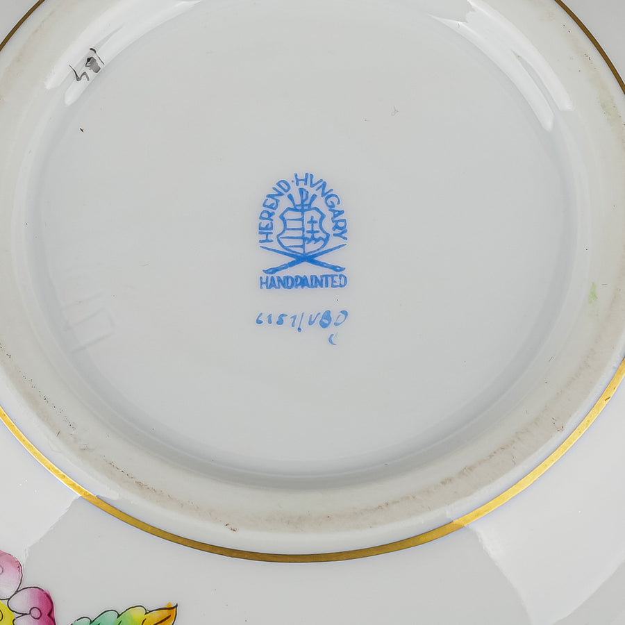 HEREND Queen Victoria Bonbonniere With Rose Knob