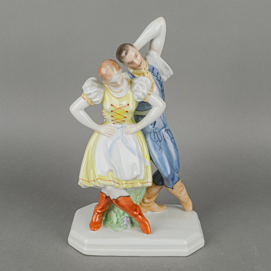 HEREND Figurine Csardas Couple Dancing
