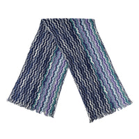 MISSONI Chevron Scarf - Blue Green Purple
