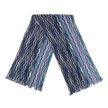 MISSONI Chevron Scarf - Blue Green Purple