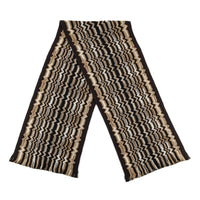 MISSONI Chevron Scarf - Black Brown Beige