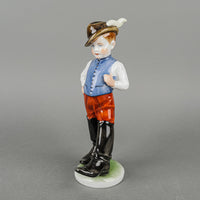 HEREND Figurine Boy In Big Boots 5916