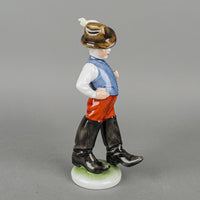HEREND Figurine Boy In Big Boots 5916