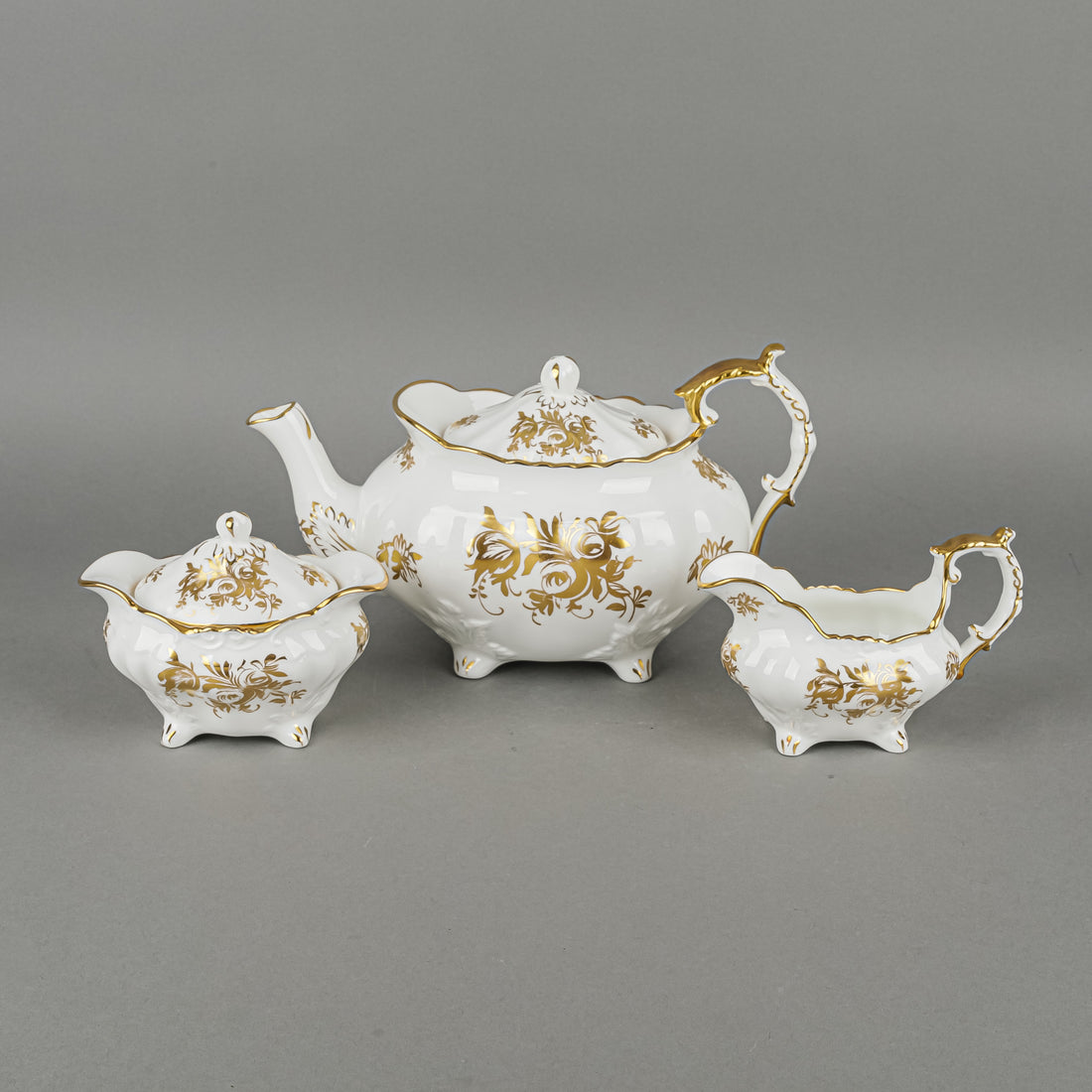 HAMMERSLEY 5121 Gold On White Tea Service 5pcs