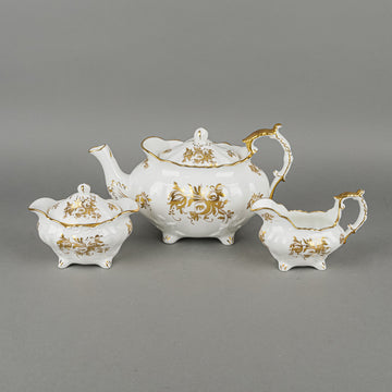 HAMMERSLEY 5121 Gold On White Tea Service 5pcs
