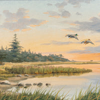 Aksel Thuesen (Danish 1920)        Flying Mallards