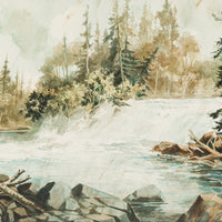 L. Verhoeven - Waterfall              Watercolour On Paper