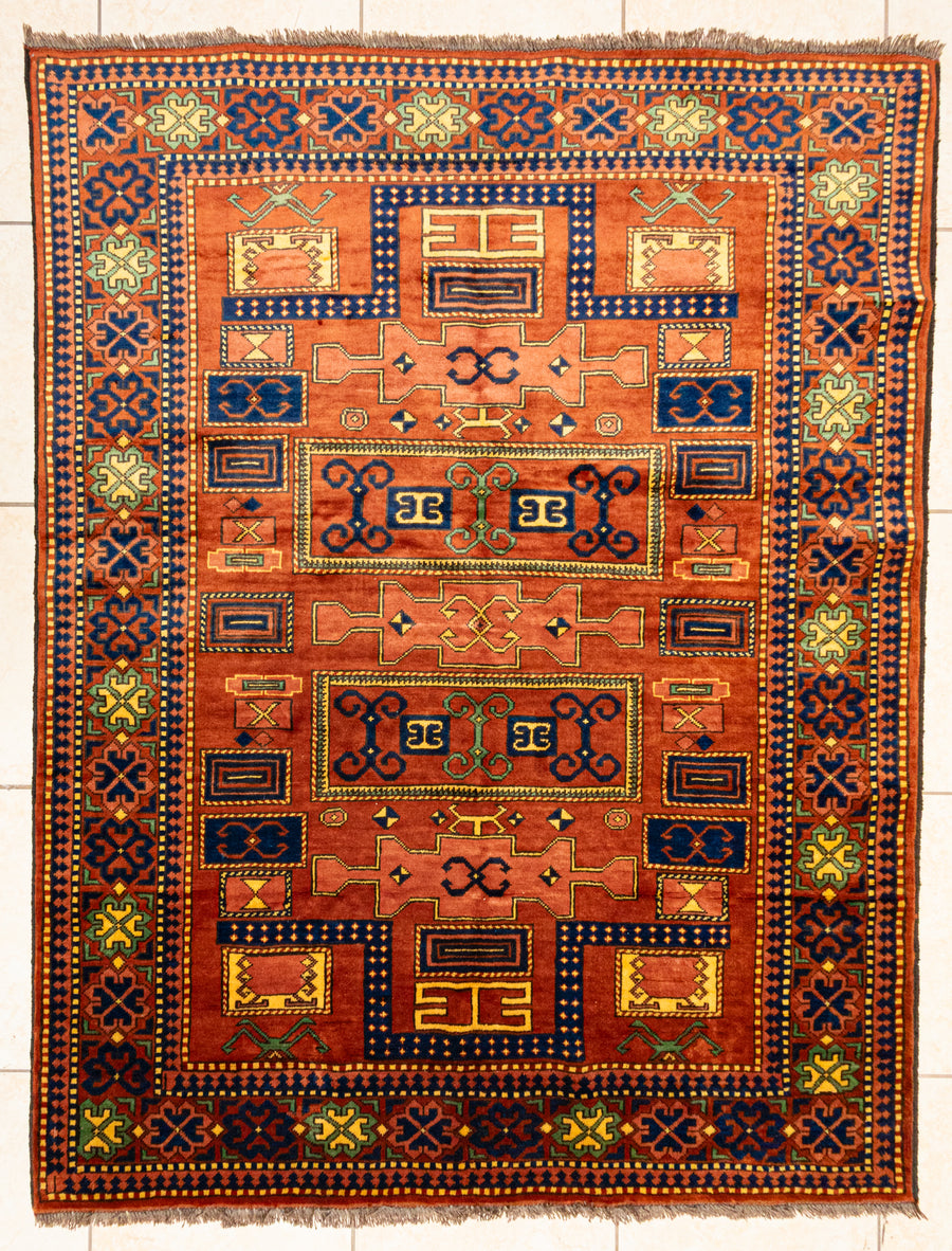 Wool Caucasian Style Rug               60"x73"
