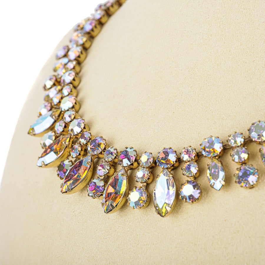 SHERMAN Necklace & Clips Set - Aurora Borealis